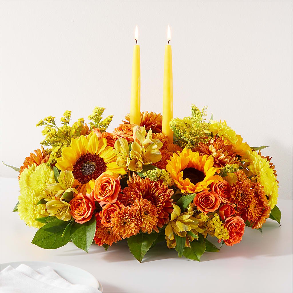 Autumn Harmony Centerpiece –  United Family Flower And Gifts, Brooklyn NY