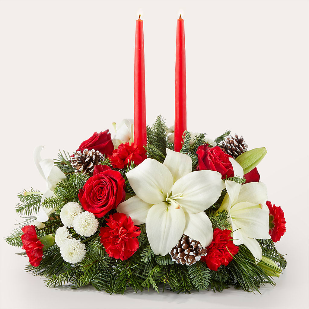 Seasonal Festivities Centerpiece –  United Family Flower And Gifts, Brooklyn NY