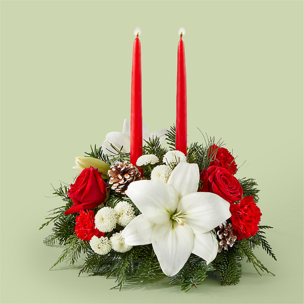 Seasonal Festivities Centerpiece –  United Family Flower And Gifts, Brooklyn NY