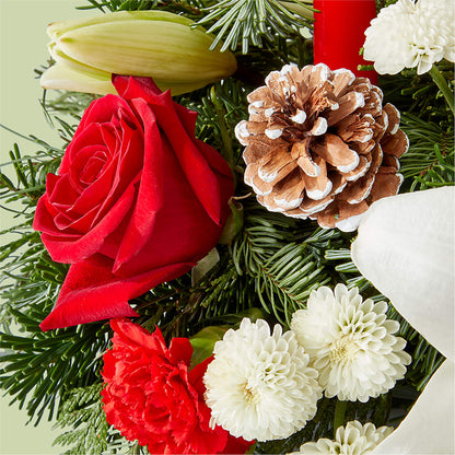 Seasonal Festivities Centerpiece –  United Family Flower And Gifts, Brooklyn NY
