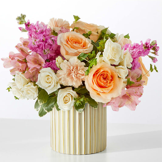 Paradise Bouquet with Ivory Vase –  United Family Flower And Gifts, Brooklyn NY