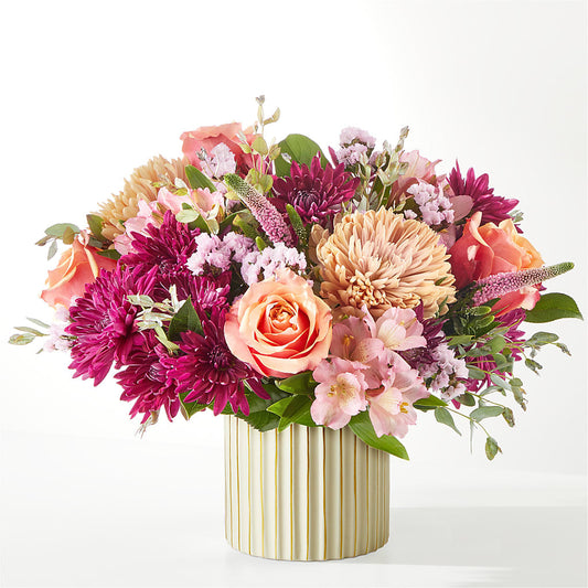 Berry Cobbler Bouquet with Ivory Vase –  United Family Flower And Gifts, Brooklyn NY