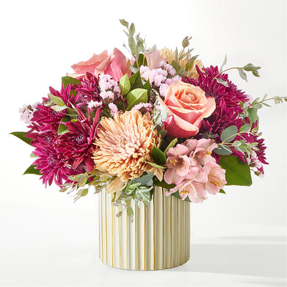 Berry Cobbler Bouquet with Ivory Vase –  United Family Flower And Gifts, Brooklyn NY