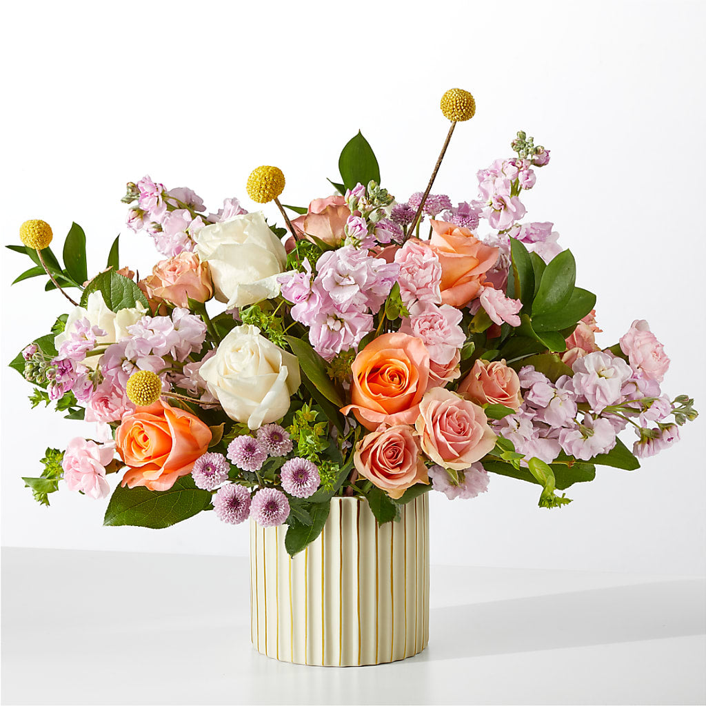 French Market Bouquet with Ivory Vase –  United Family Flower And Gifts, Brooklyn NY