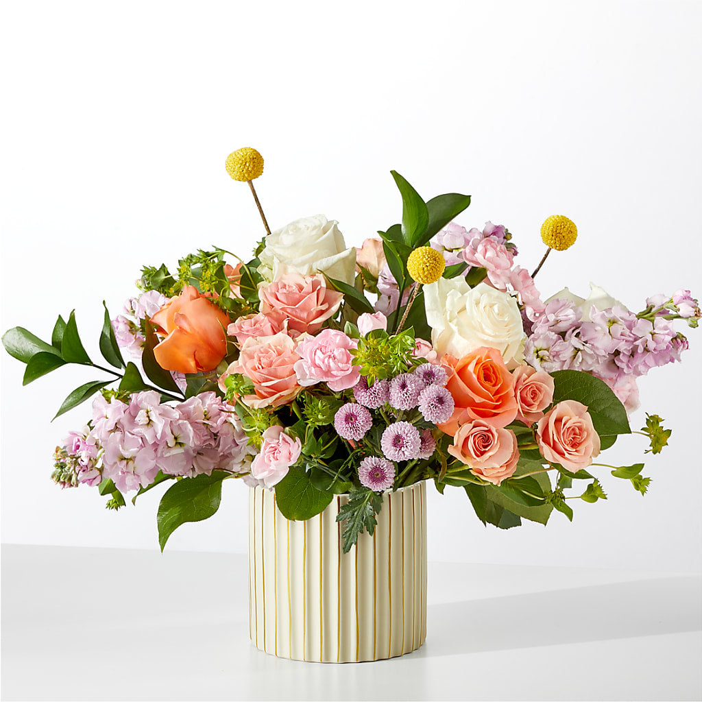 French Market Bouquet with Ivory Vase –  United Family Flower And Gifts, Brooklyn NY