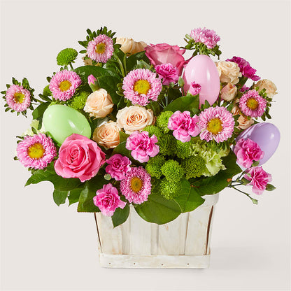 Get Eggcited Basket –  United Family Flower And Gifts, Brooklyn NY