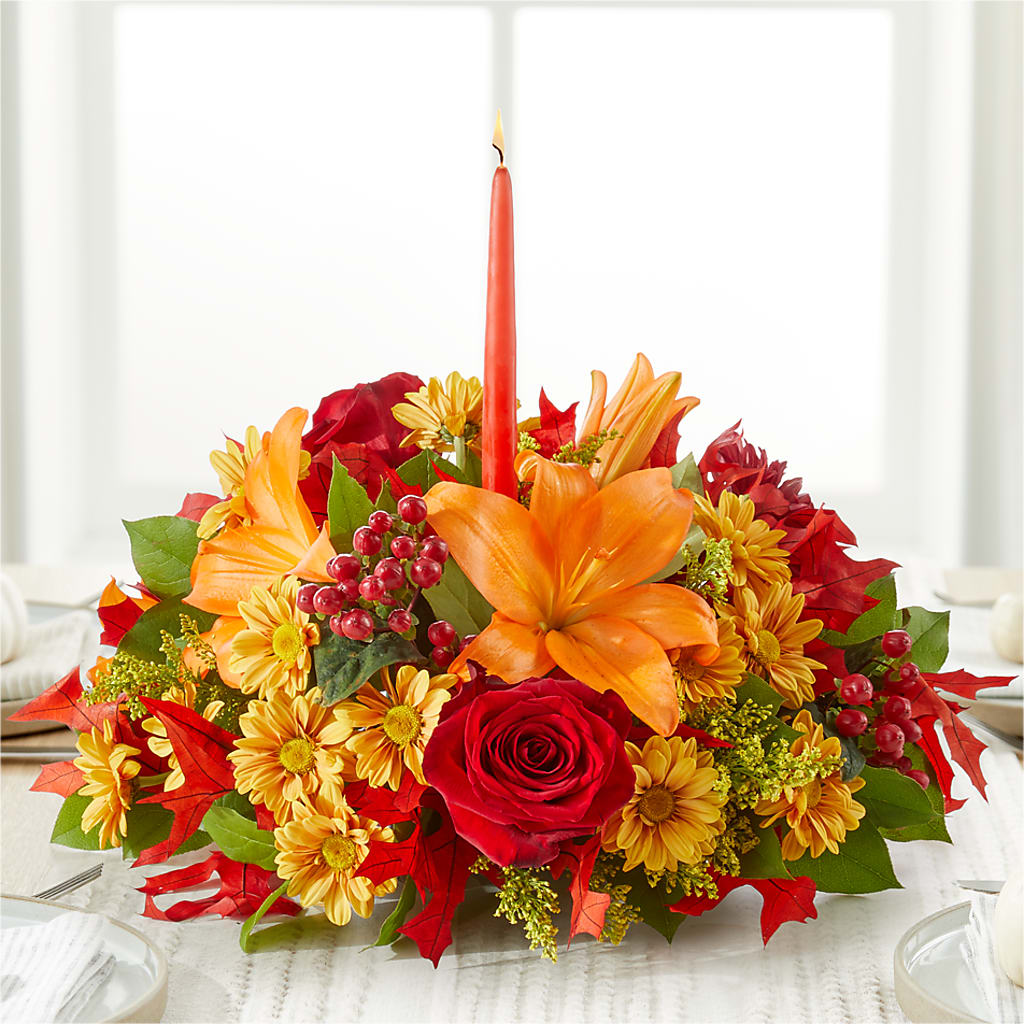 Autumn's Embrace Centerpiece –  United Family Flower And Gifts, Brooklyn NY