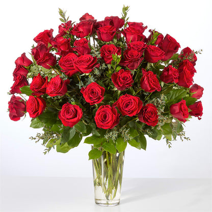 Forever Yours Fifty Stem Red Rose Bouquet –  United Family Flower And Gifts, Brooklyn NY