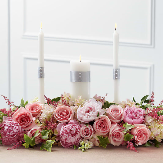 Worldwide Romance Unity Candle Arrangement –  United Family Flower And Gifts, Brooklyn NY