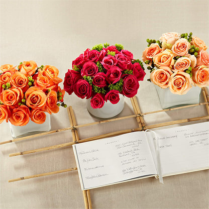 Dawn Rose Centerpiece –  United Family Flower And Gifts, Brooklyn NY