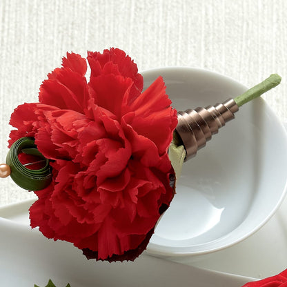 Red Carnation Boutonniere –  United Family Flower And Gifts, Brooklyn NY